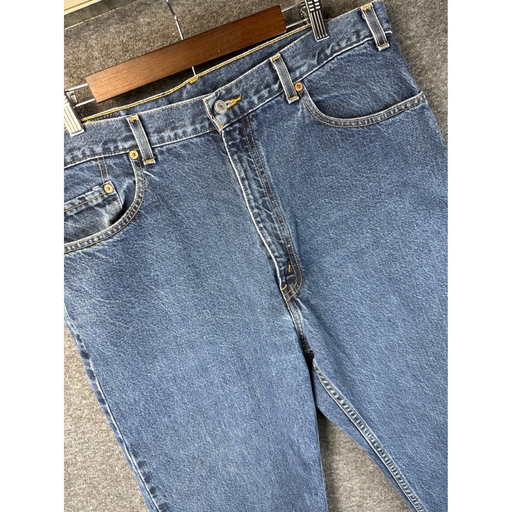 Vintage Levis 505 Regular Fit Straight Leg Jeans Mens 38x32 Blue Medium Wash EUC